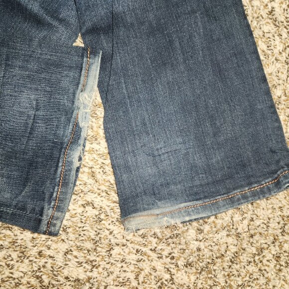 Grace in LA Women’s Bootcut Jeans Size 30 | Thick Stitch Bling Flap Pockets Dark - Picture 13 of 15